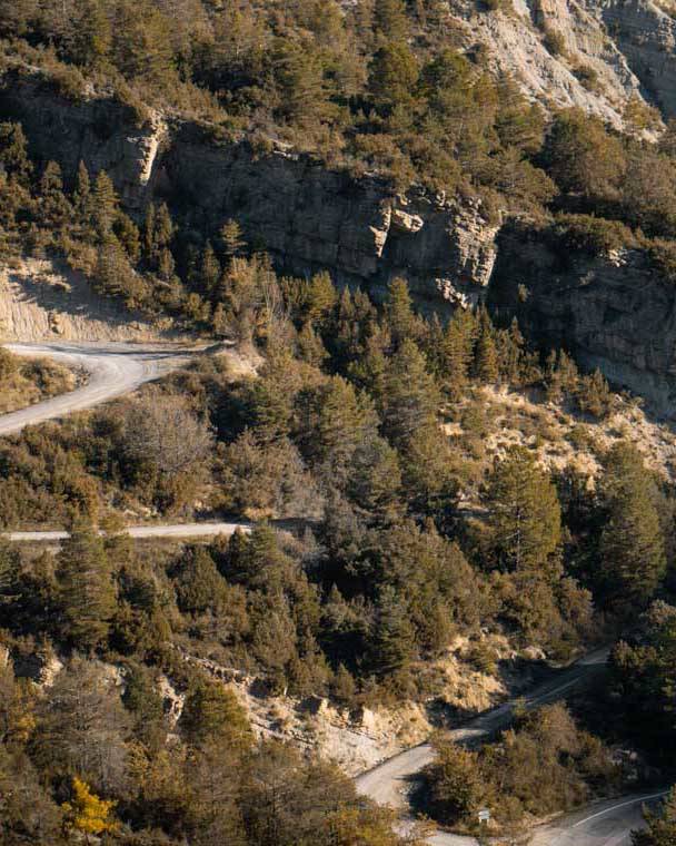 gravel road in Spain used by nevistravel. during a gravel adventure tour